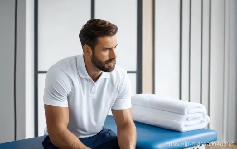 스포츠마사지사 직업의 장단점 - Image Prompt 1: The Empathetic Sports Massage Therapist** 스포츠마사지사 직업의 장단점 - Image Prompt 1: The Empathetic Sports Massage Therapist**